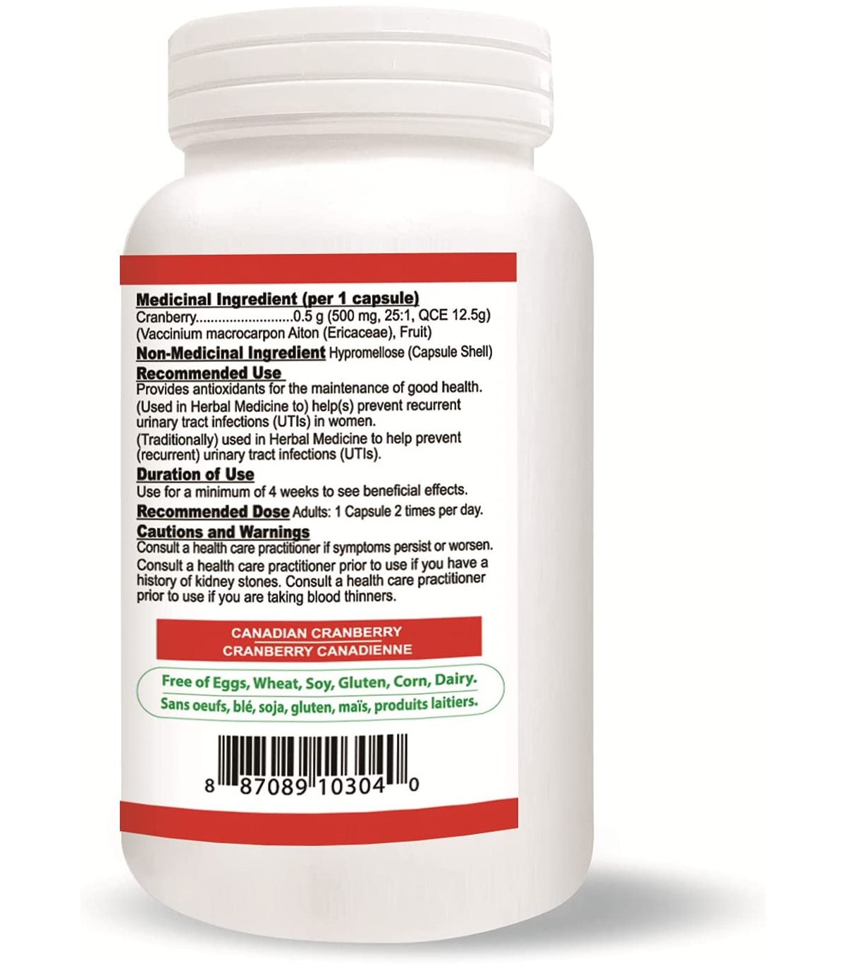 Nutridom Cranberry 25x 120 Vegi Capsules | Unbeatable Prices, Daily Deals | VITASHOP