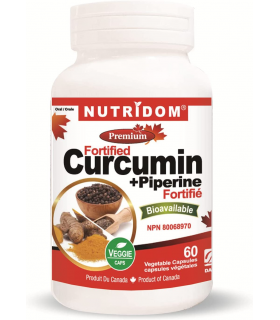Nutridom Curcumin + Piperine 60 Vegi Capsules | 每天不同折扣, 全网最低价格 | 种类齐全的保健品店铺 VITASHOP, 只有你想不到, 没有你买不到 !