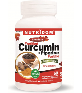 Curcumin + Piperine 60 Vegi Capsules | Safest & Easiest Shopping Vitamins Online | VITASHOP
