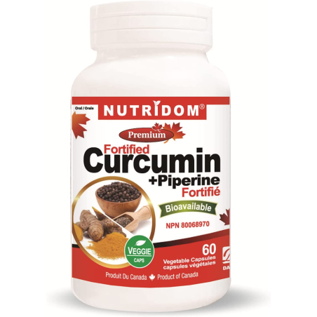 Curcumin + Piperine 60 Vegi Capsules | Safest & Easiest Shopping Vitamins Online | VITASHOP