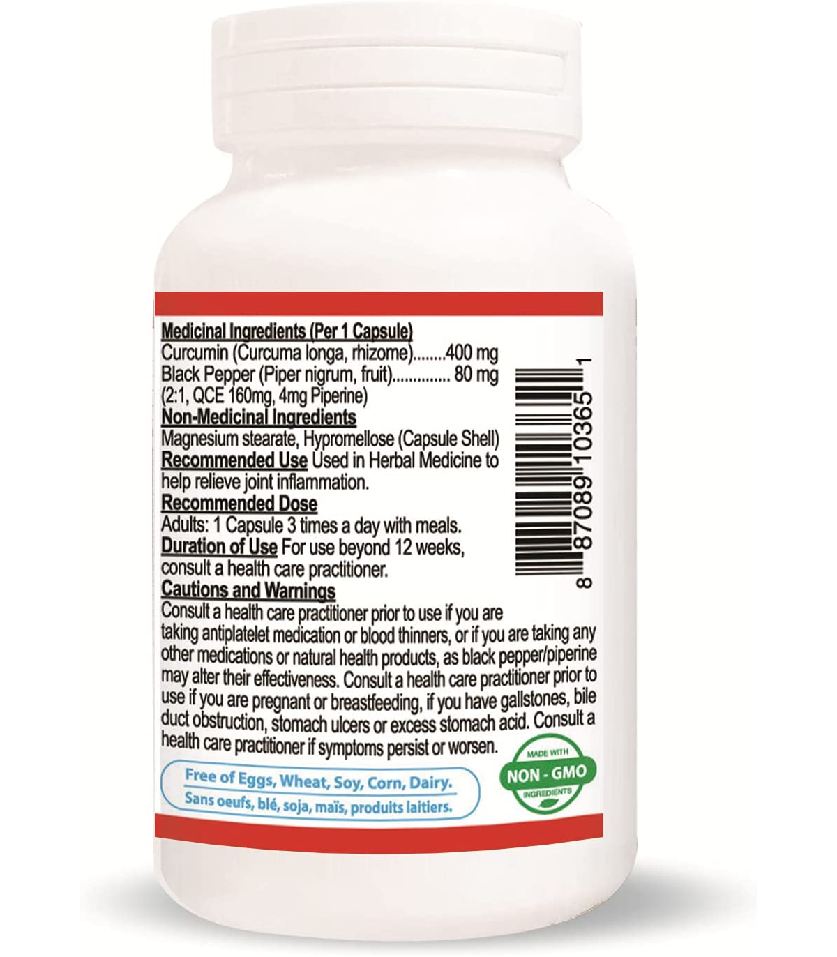 Curcumin + Piperine 60 Vegi Capsules | Safest & Easiest Shopping Vitamins Online | VITASHOP