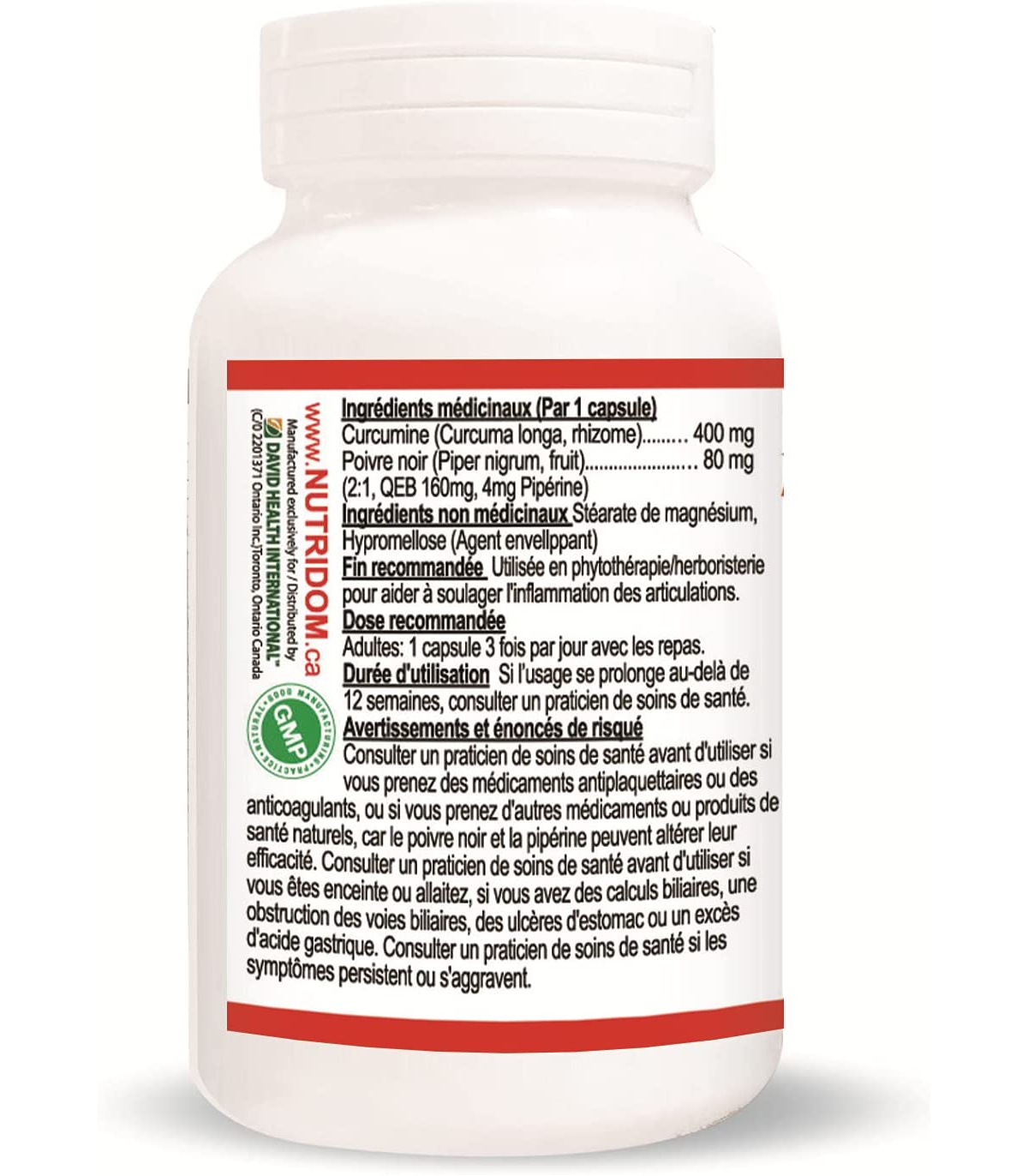 Curcumin + Piperine 60 Vegi Capsules | Safest & Easiest Shopping Vitamins Online | VITASHOP