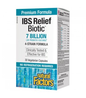 IBS Relief Biotique 7 milliards de cultures probiotiques vivantes, 30 capsules végétariennes | Safest & Easiest Shopping Vitamin