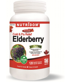 Nutridom Elderberry Cold & Flu 120 Vegi Capsules | Unbeatable Prices, Daily Deals | VITASHOP