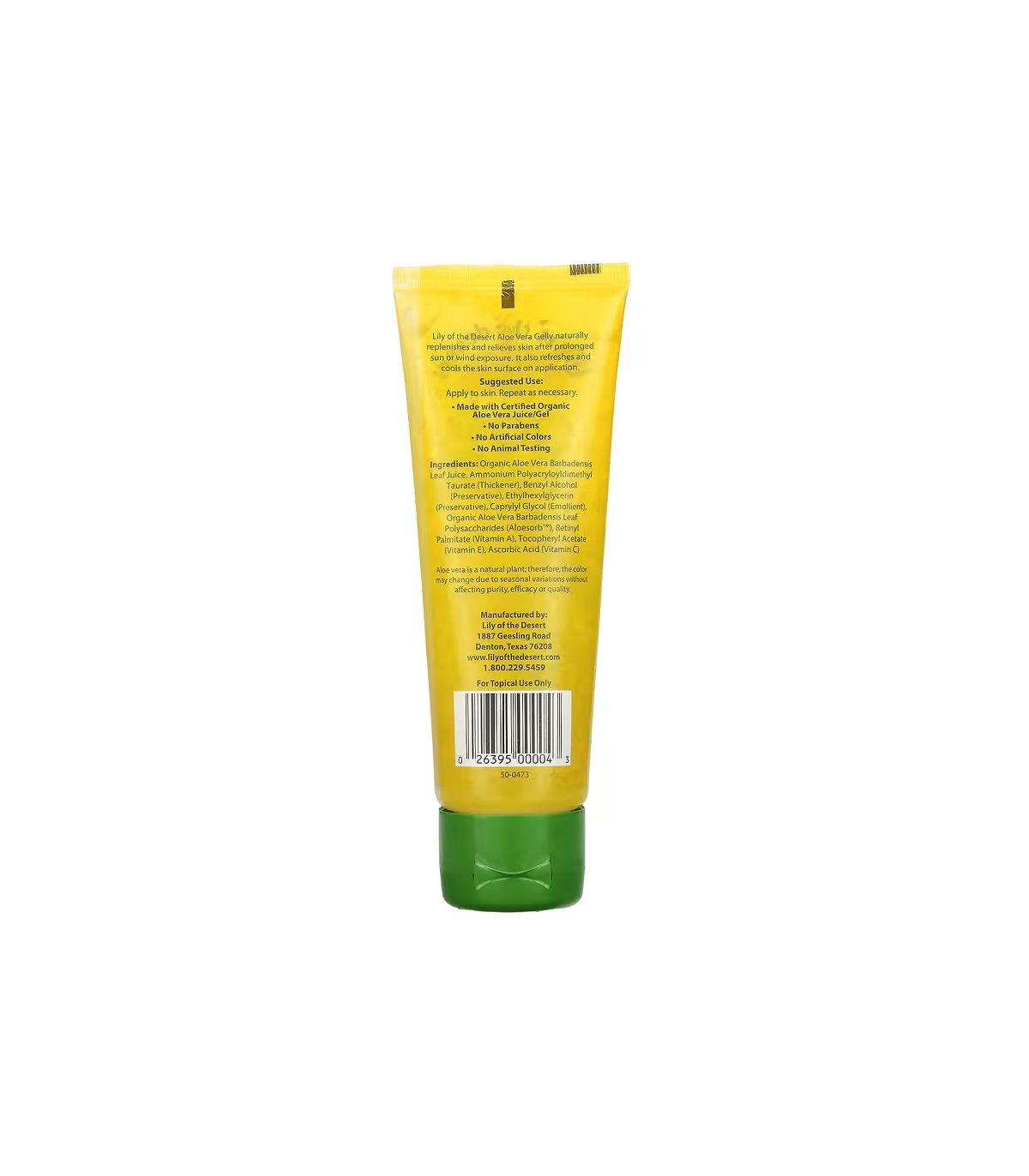 Lily of the desert Aloe Vera Gelly 99% Cert Organic 114 g | Unbeatable Prices, Daily Deals | VITASHOP