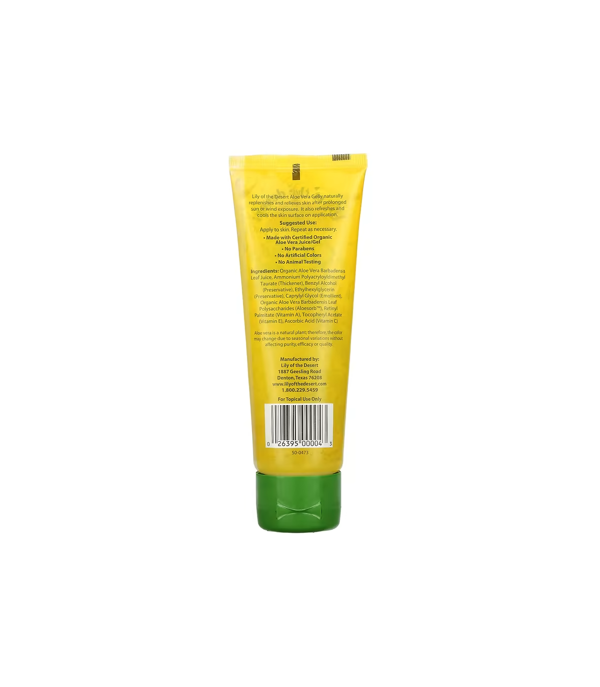 Lily of the desert 릴리 오브 더 데저트 Aloe Vera Gelly 99% Cert 유기농 228g | 매일 업데이트되는 특가 상품 | VITASHOP