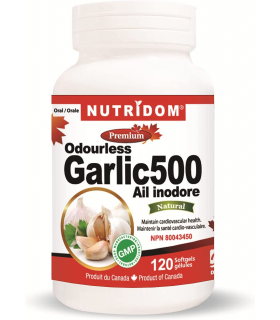 Nutridom Garlic 500 120 Softgels | Unbeatable Prices, Daily Deals | VITASHOP