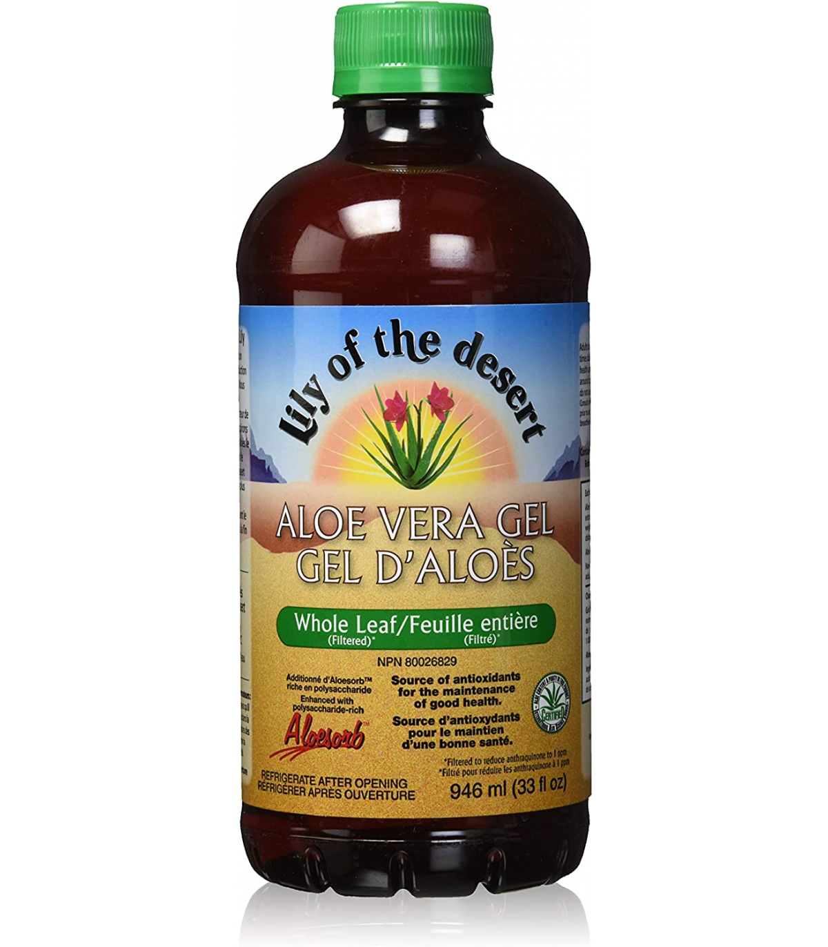 Lily of the desert Aloe Vera Gel Whole Leaf 946 ml | 每天不同折扣, 全网最低价格 | 种类齐全的保健品店铺 VITASHOP, 只有你想不到, 没有你买不到 !