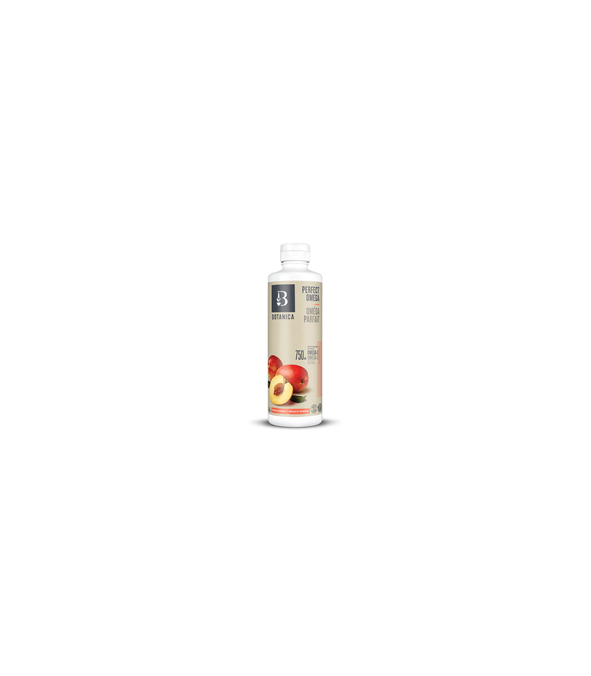 Botanica Perfect Omega, Peach Mango Fish Oil 450 mL | Unbeatable Prices, Daily Deals | VITASHOP