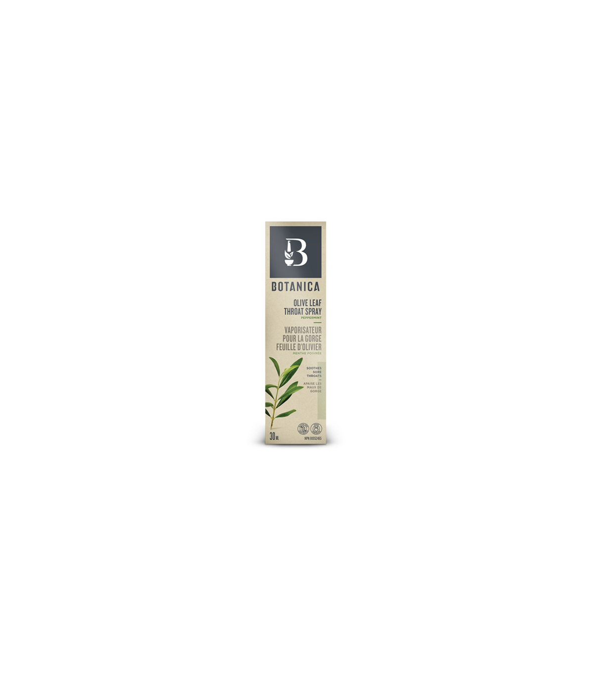 Botanica 보타니카 올리브 잎 인후 스프레이 페퍼민트 30mL | 매일 업데이트되는 특가 상품 | VITASHOP
