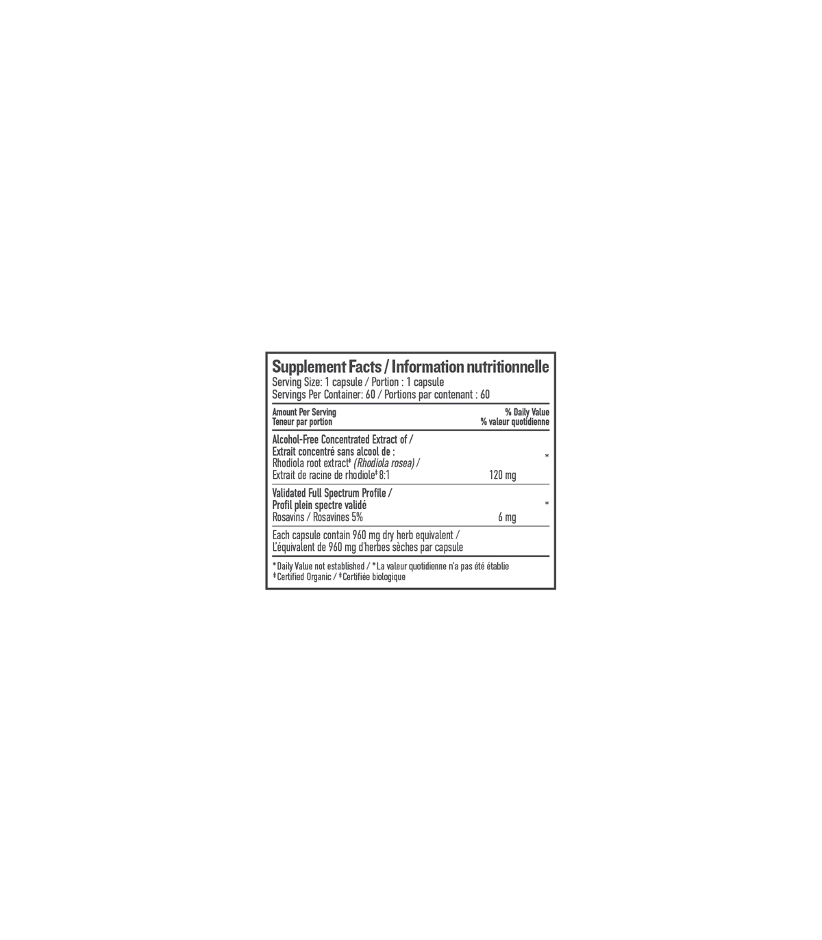 Botanica Rhodiola Liquid 60 Capsules | Unbeatable Prices, Daily Deals | VITASHOP