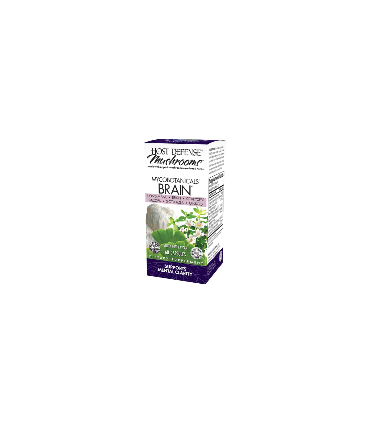HOST DEFENSE 호스트 디펜스 MycoBotanicals 두뇌 60 캡슐 | 매일 업데이트되는 특가 상품 | VITASHOP