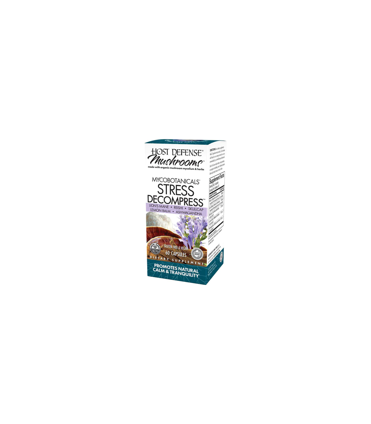 HOST DEFENSE 호스트 디펜스 MycoBotanicals 스트레스 감압 60 캡슐 | 매일 업데이트되는 특가 상품 | VITASHOP