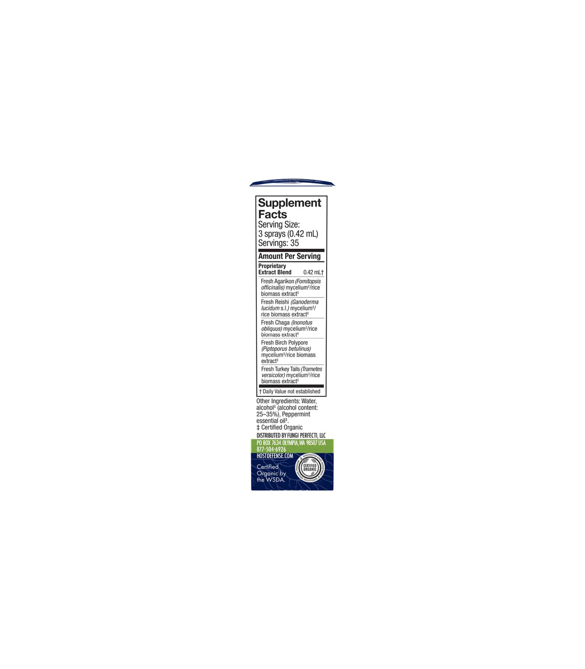 HOST DEFENSE 호스트 디펜스 MycoShield 스프레이, 페퍼민트 15ml | 매일 업데이트되는 특가 상품 | VITASHOP