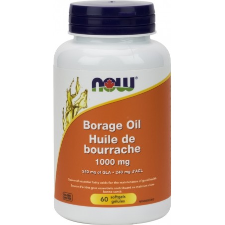 NOW Foods Borage Oil 1000 mg, 60 Softgels | Unbeatable Prices, Daily Deals | VITASHOP