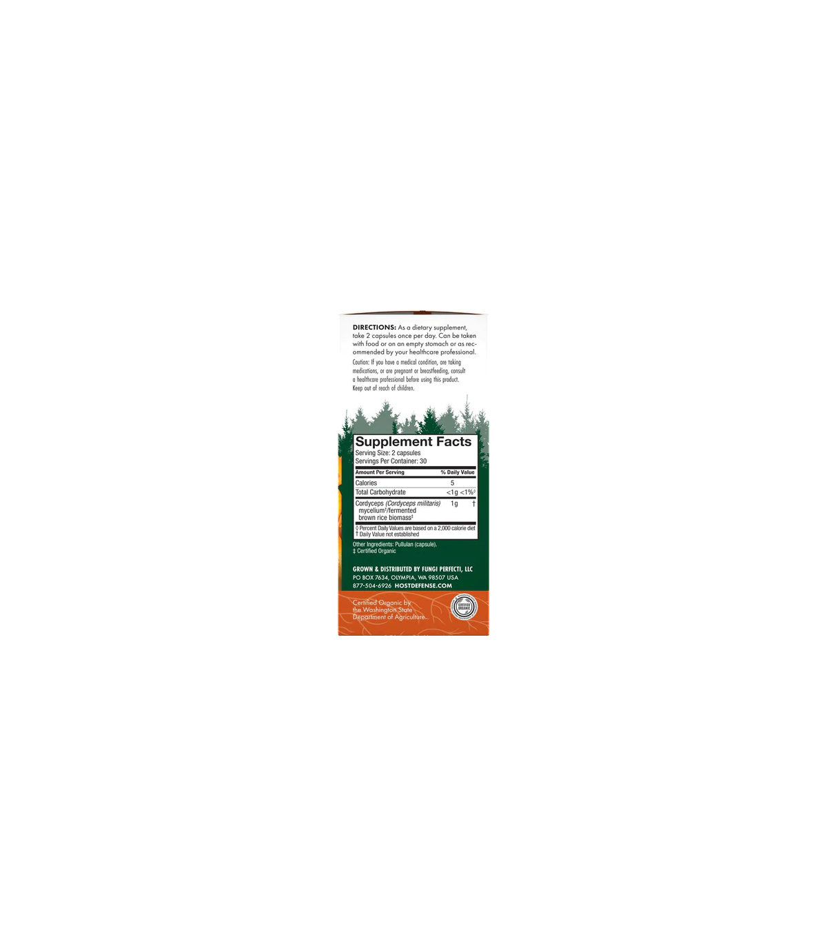 Cordyceps (Cordyceps Mycelium) 60 Capsules | Safest & Easiest Shopping Vitamins Online | VITASHOP