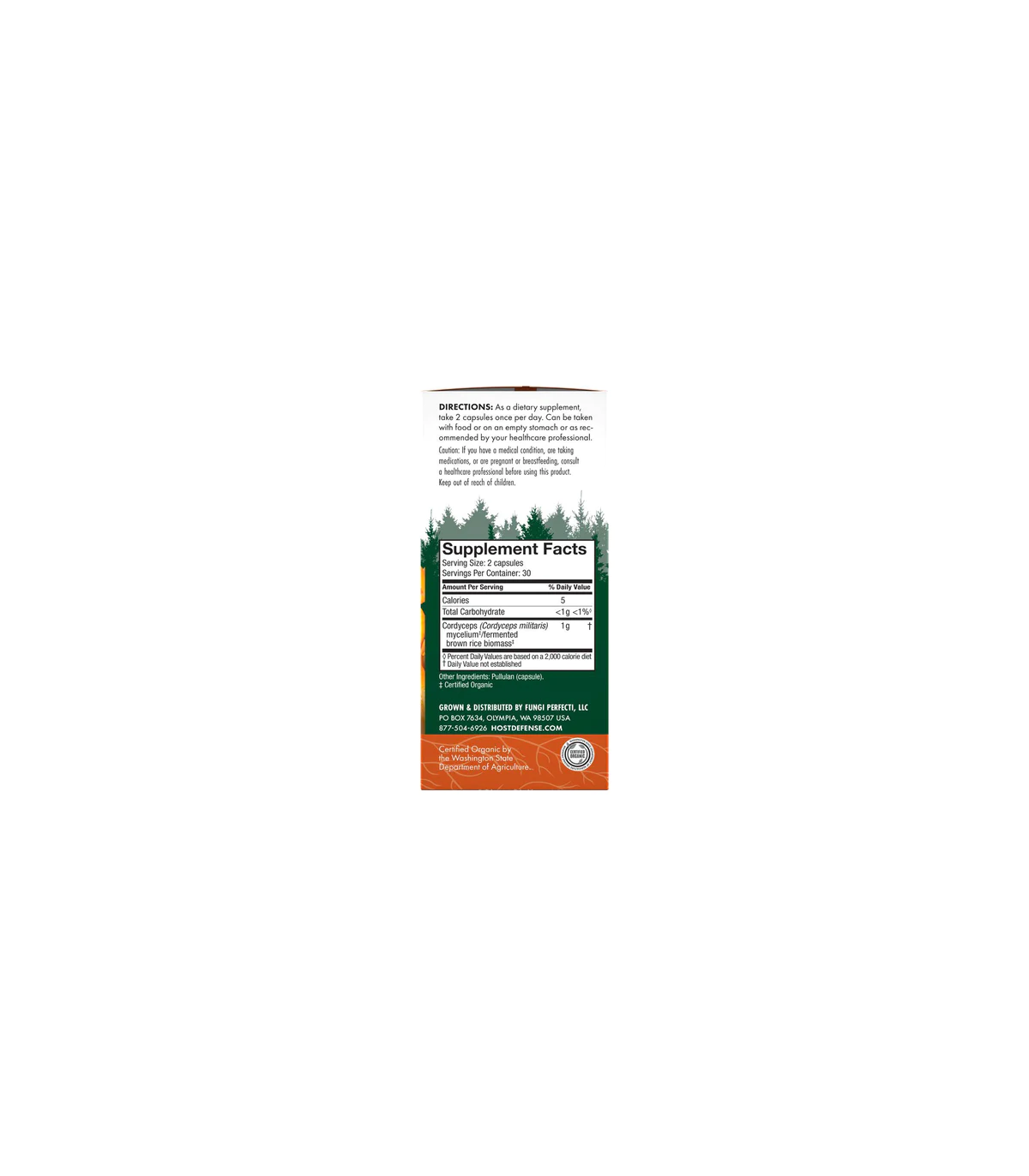 Cordyceps (Cordyceps Mycelium) 60 Capsules | Safest & Easiest Shopping Vitamins Online | VITASHOP