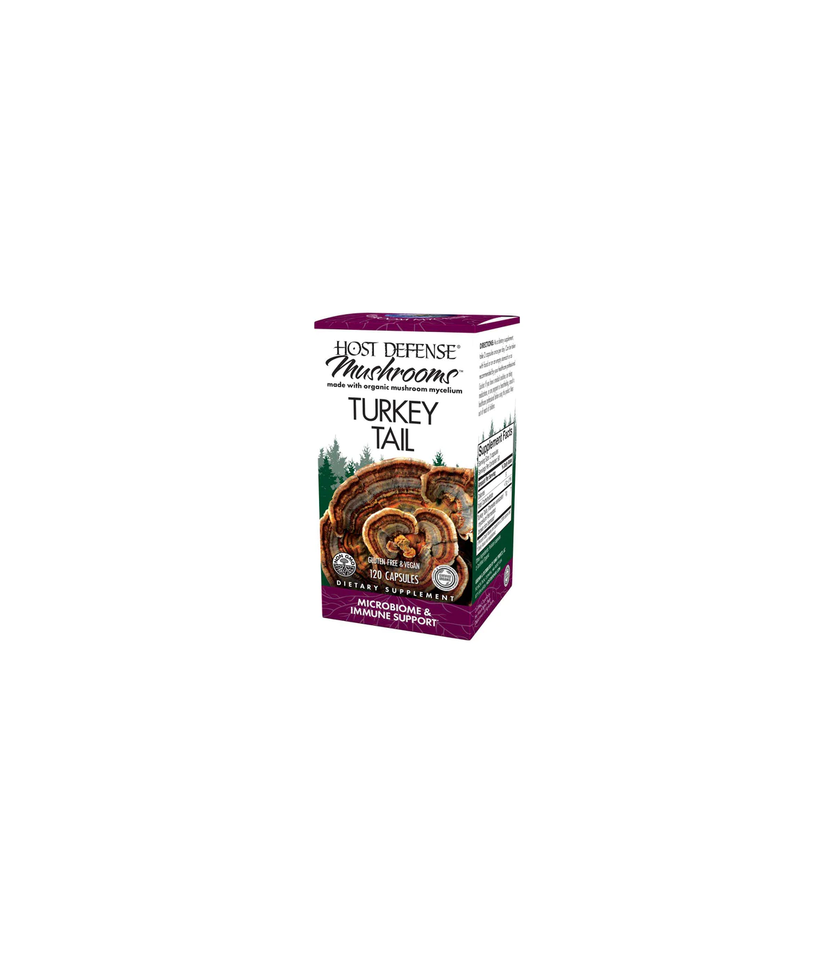 HOST DEFENSE 호스트 디펜스 칠면조 꼬리(Trametes Versicolor) 120 캡슐 | 매일 업데이트되는 특가 상품 | VITASHOP