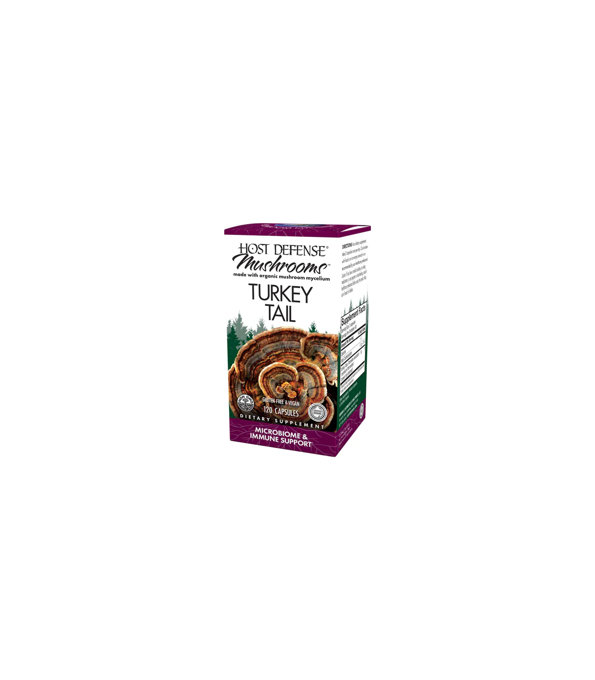 HOST DEFENSE 호스트 디펜스 칠면조 꼬리(Trametes Versicolor) 120 캡슐 | 매일 업데이트되는 특가 상품 | VITASHOP