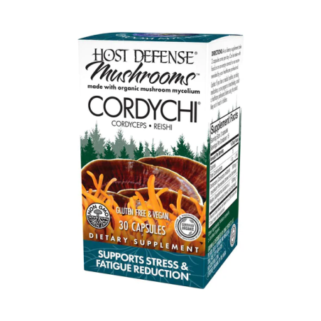HOST DEFENSE 호스트 디펜스 Cordychi (Reishi & Cordyceps) 30 캡슐 | 매일 업데이트되는 특가 상품 | VITASHOP