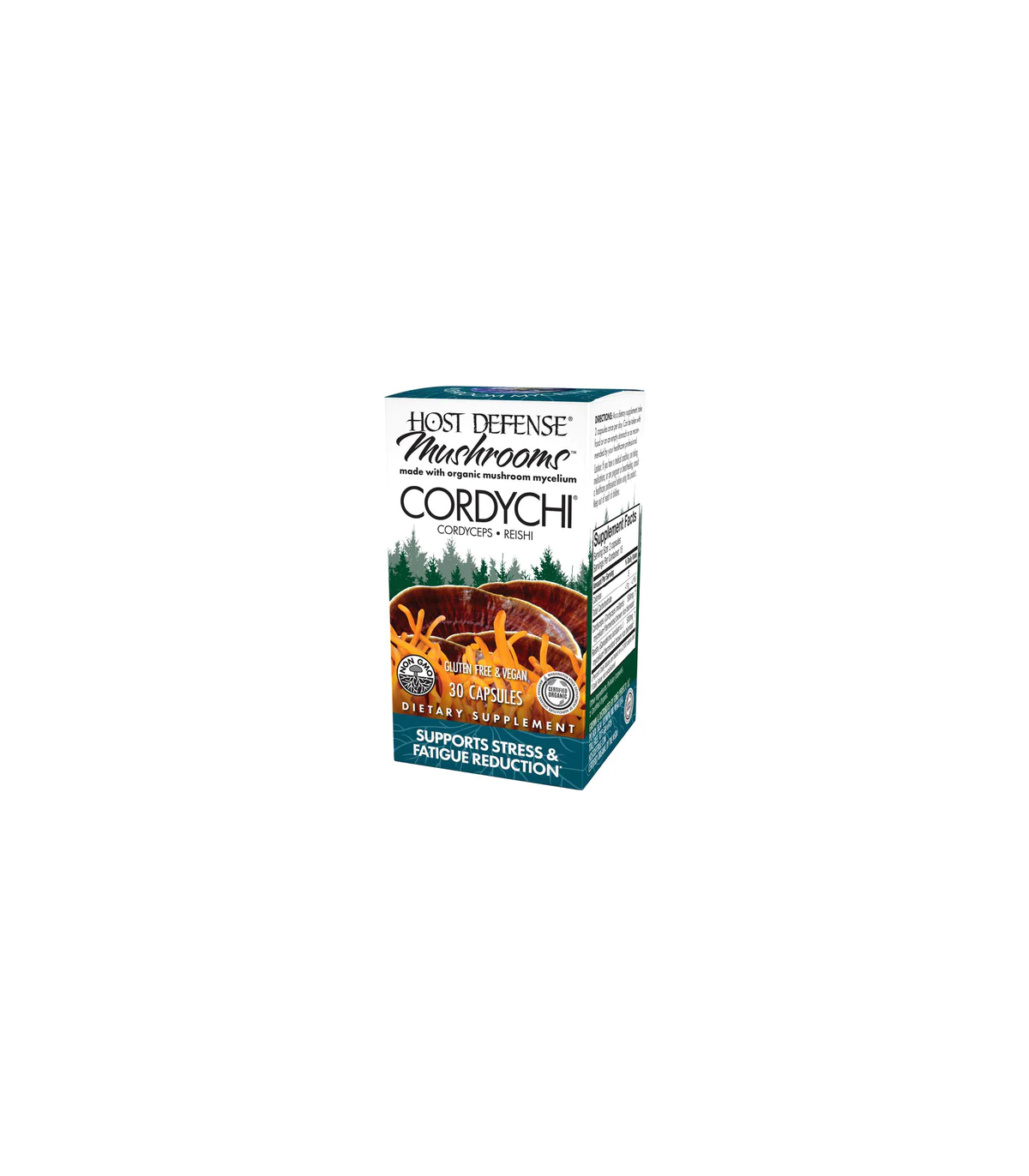 HOST DEFENSE 호스트 디펜스 Cordychi (Reishi & Cordyceps) 30 캡슐 | 매일 업데이트되는 특가 상품 | VITASHOP