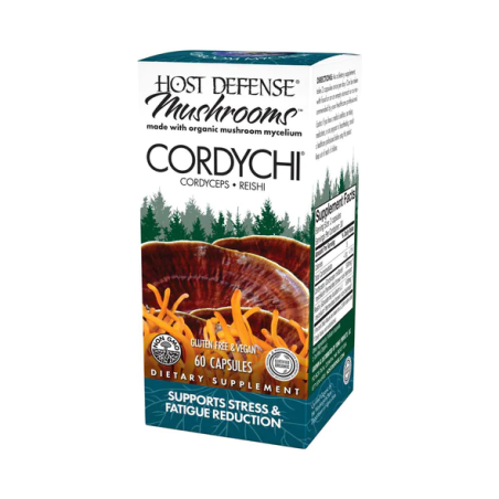 HOST DEFENSE 호스트 디펜스 Cordychi (Reishi & Cordyceps) 60 캡슐 | 매일 업데이트되는 특가 상품 | VITASHOP