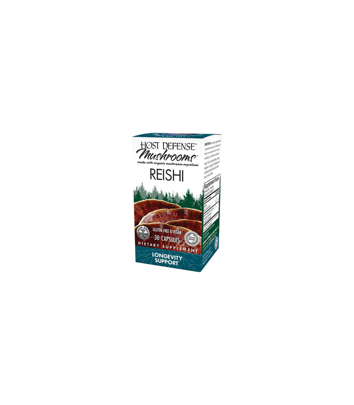 HOST DEFENSE Reishi (Ganoderma Lucidum) 30 Capsules | Unbeatable Prices, Daily Deals | VITASHOP