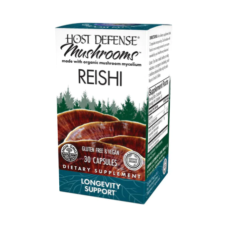 HOST DEFENSE Reishi (Ganoderma Lucidum) 30 Capsules | Unbeatable Prices, Daily Deals | VITASHOP