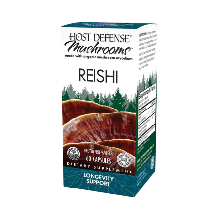 HOST DEFENSE Reishi (Ganoderma Lucidum) 60 Capsules | Unbeatable Prices, Daily Deals | VITASHOP