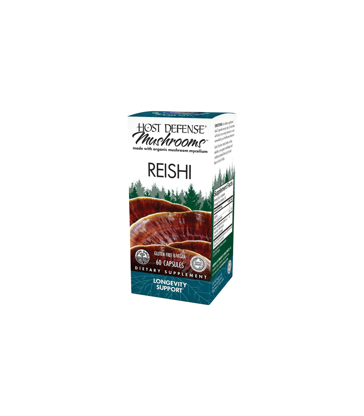 HOST DEFENSE Reishi (Ganoderma Lucidum) 60 Capsules | Unbeatable Prices, Daily Deals | VITASHOP