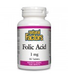 Natural Factors 내추럴 팩터스 엽산 1mg, 90정 | 매일 업데이트되는 특가 상품 | VITASHOP