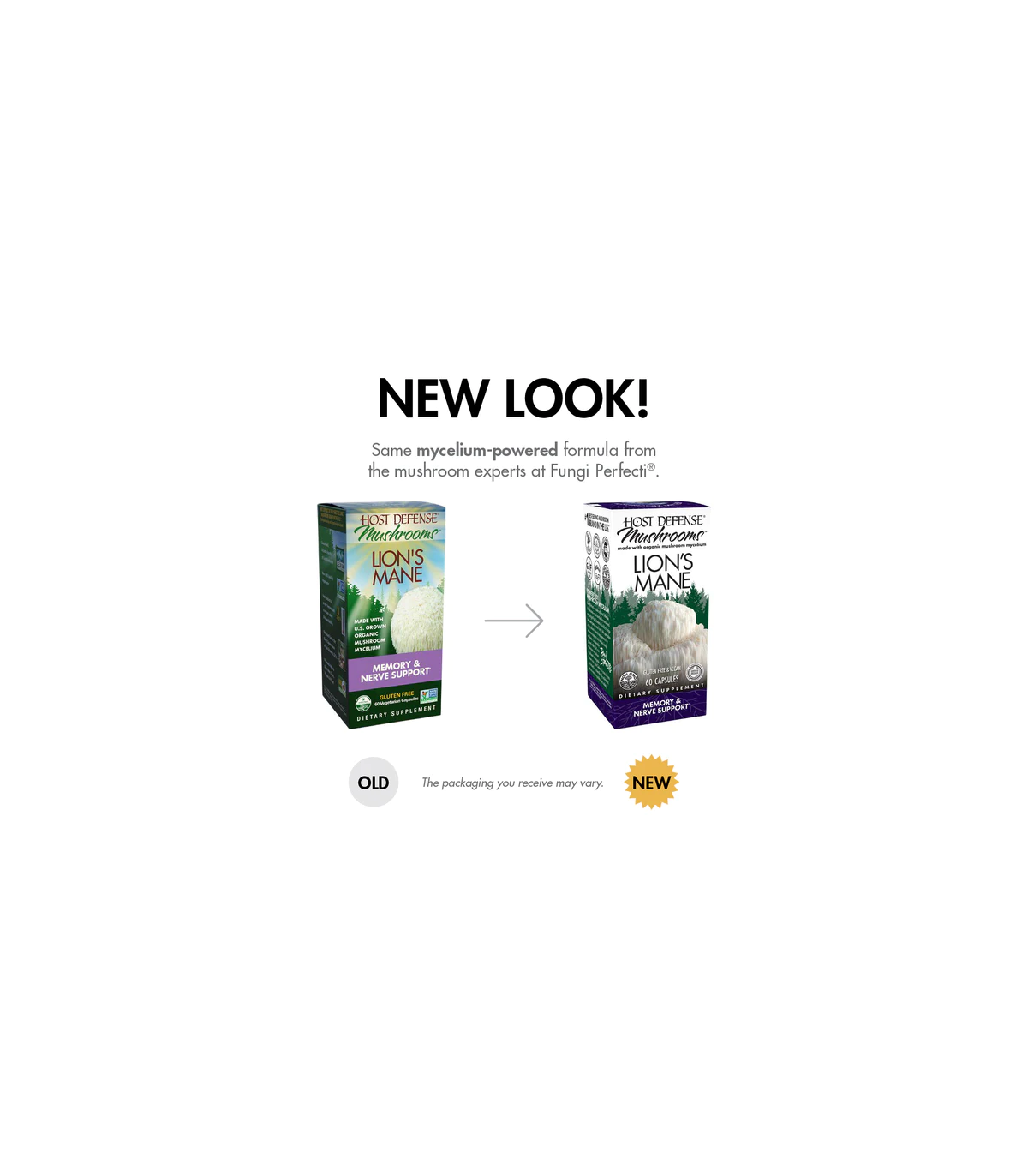 HOST DEFENSE Lion's Mane (Hericium Erinaceus) 60 Capsules | Unbeatable Prices, Daily Deals | VITASHOP