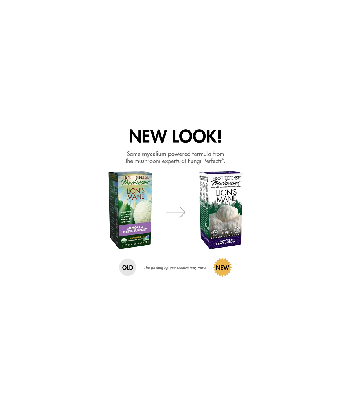 HOST DEFENSE Lion's Mane (Hericium Erinaceus) 60 Capsules | Unbeatable Prices, Daily Deals | VITASHOP