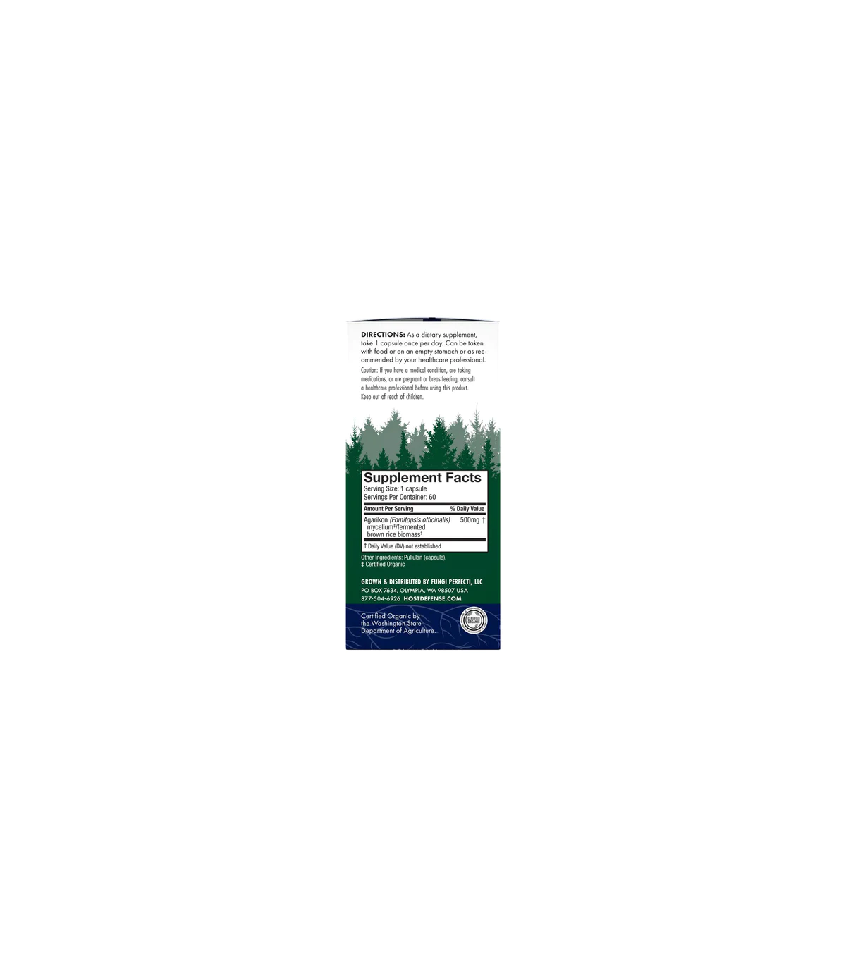 HOST DEFENSE Agarikon (Fomitopsis Officinalis) 60 Capsules | Unbeatable Prices, Daily Deals | VITASHOP