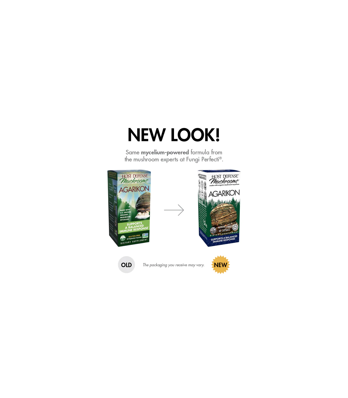 HOST DEFENSE Agarikon (Fomitopsis Officinalis) 60 Capsules | Unbeatable Prices, Daily Deals | VITASHOP