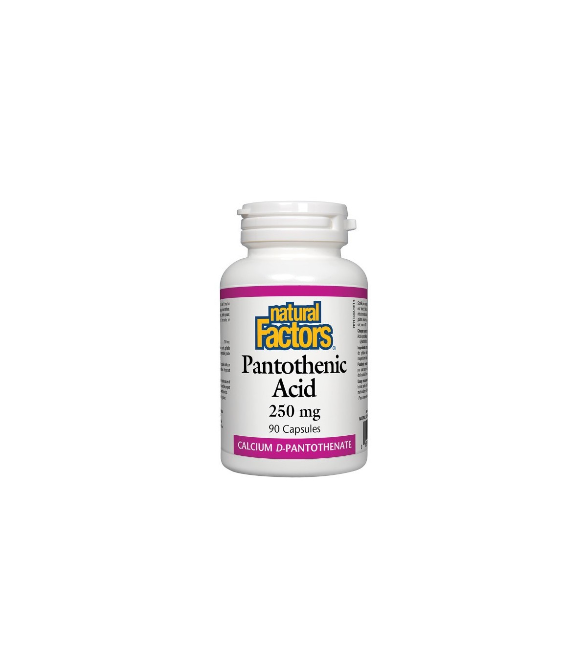 Natural Factors Pantothenic Acid 250 mg, 90 Capsules | Unbeatable Prices, Daily Deals | VITASHOP