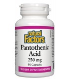 Natural Factors Pantothenic Acid 250 mg, 90 Capsules | Unbeatable Prices, Daily Deals | VITASHOP