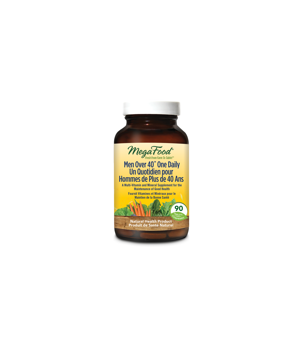 MegaFood Men Over 40 One Daily 90 Tablets | Unbeatable Prices, Daily Deals | VITASHOP