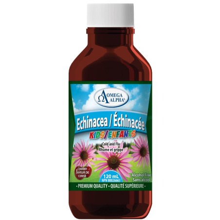 Omega Alpha Echinacea Kids Cherry 120 ml | Unbeatable Prices, Daily Deals | VITASHOP