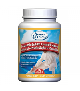 Omega Alpha D‐Glucosamine Sulphate & Chondroitin 120 Vagi Capsules | Unbeatable Prices, Daily Deals | VITASHOP