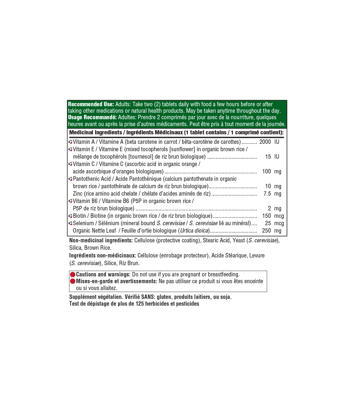 Skin Nails & Hair 2 60 Tablets | Safest & Easiest Shopping Vitamins Online | VITASHOP