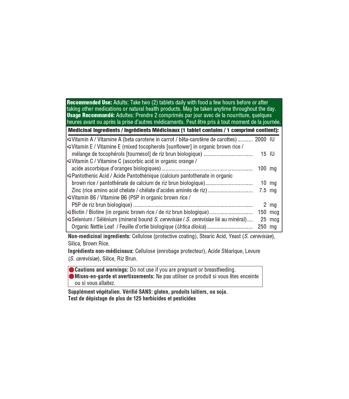 Skin Nails & Hair 2 60 Tablets | Safest & Easiest Shopping Vitamins Online | VITASHOP