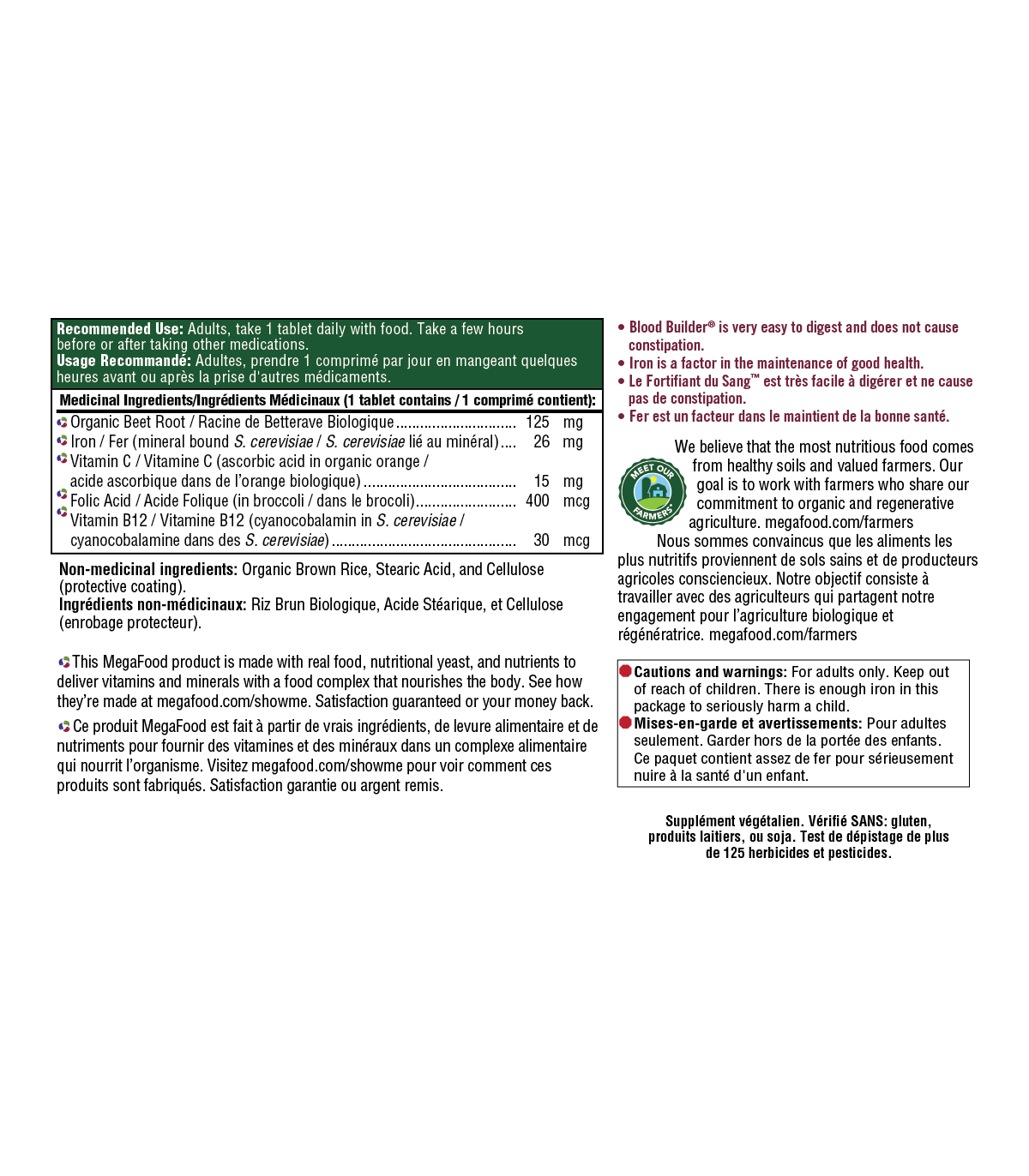 MegaFood Blood Builder 72 Tablets | Unbeatable Prices, Daily Deals | VITASHOP