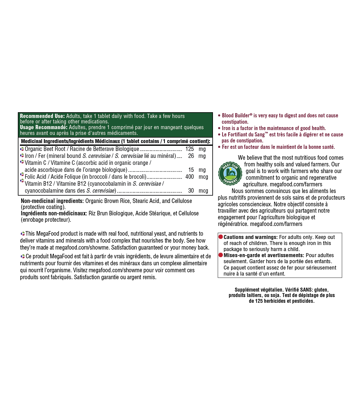 MegaFood Blood Builder 90 Tablets | Unbeatable Prices, Daily Deals | VITASHOP