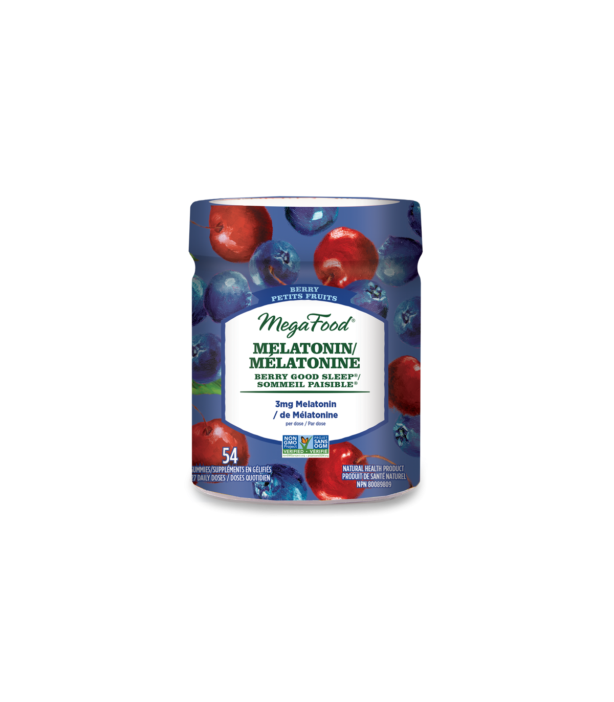 Melatonin Berry Good Sleep, Berry 54 Gummies | Safest & Easiest Shopping Vitamins Online | VITASHOP