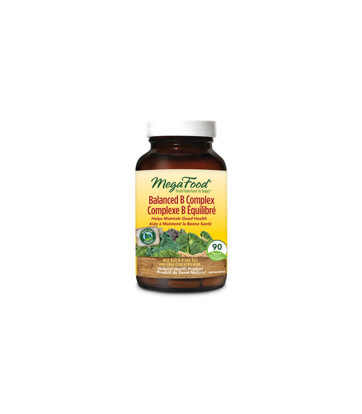 MegaFood Balanced B Complex 90 Tablets | Unbeatable Prices, Daily Deals | VITASHOP