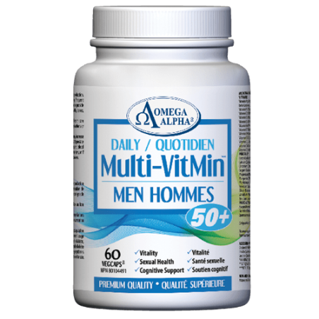 Omega Alpha Daily Multi‐VitMin Men 50+ 60 Vagi Capsules | Unbeatable Prices, Daily Deals | VITASHOP