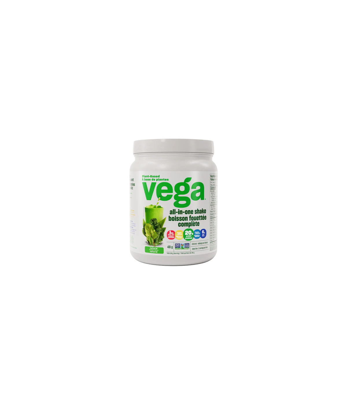 Vega 베가 Vega One 올인원 쉐이크, 내추럴 431g | 매일 업데이트되는 특가 상품 | VITASHOP