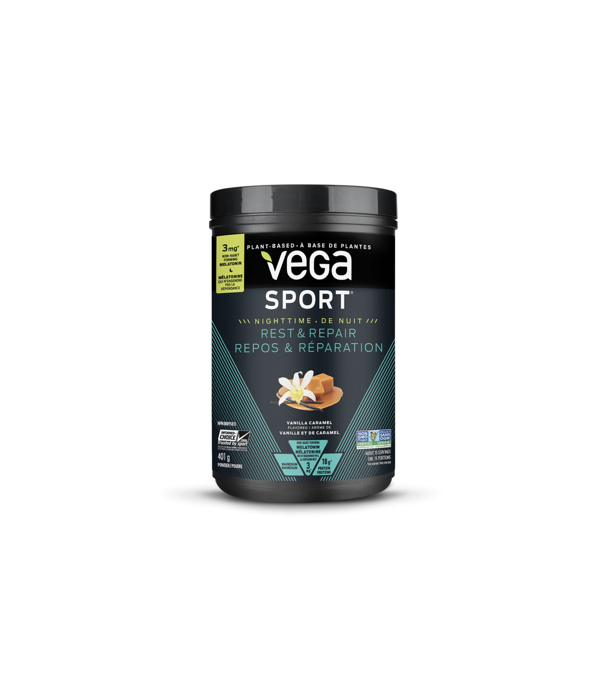 Vega 베가 Vega 스포츠 레스트 앤 리페어 바닐라 캐러멜 401g | 매일 업데이트되는 특가 상품 | VITASHOP