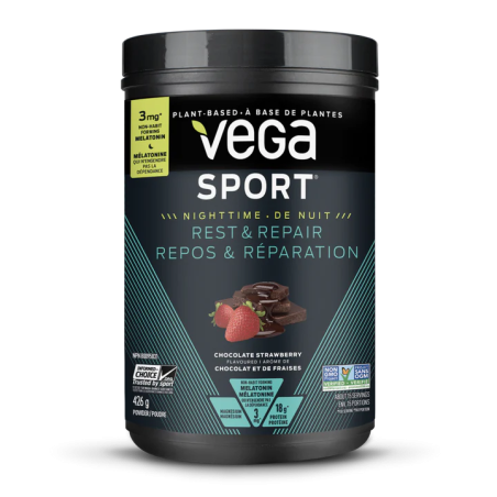 Vega Sport Rest & Repair, Chocolate Strawberry 426 g | Safest & Easiest Shopping Vitamins Online | VITASHOP